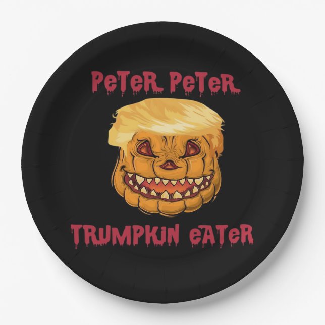Trumpkin Pumpkin Eater Classic Paper Plate (Front)