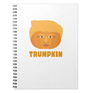 Trumpkin Pumpkin Funny Halloween Design Classic Notebook