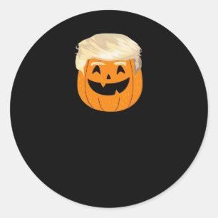 Trumpkin Pumpkin Halloween Classic Classic Round Sticker
