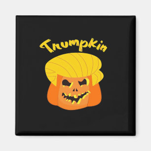 Trumpkin Pumpkin Halloween Design – Retro Slogan  Magnet