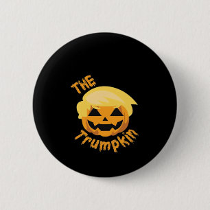 Trumpkin Pumpkin Halloween Design – Sloth Costume 2 Inch Round Button