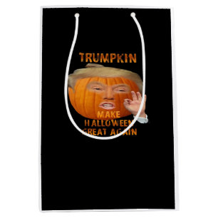Trumpkin Pumpkin Make Halloween Great Again Medium Gift Bag