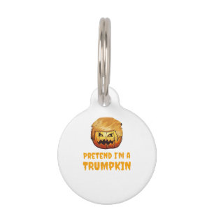 Trumpkin Pumpkin Pet Tag