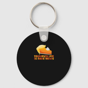 Trumpkin Pumpkin Pie Funny Thanksgiving Fitted Keychain