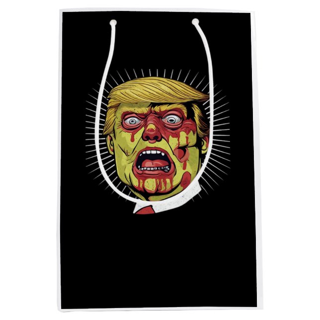 Trumpkin Retro Halloween   Medium Gift Bag (Front)