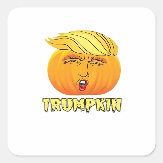 Trumpkin – Scary Good Pumpkin  Square Sticker (Front)