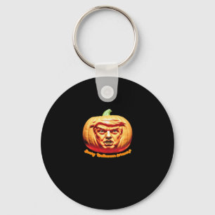 Trumpkin Scary Halloween Pumpkin Best Art Design C Keychain