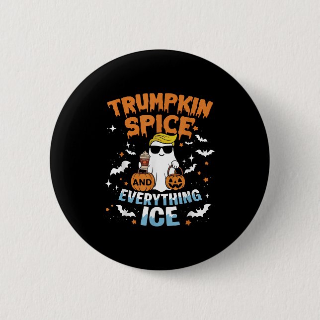 Trumpkin Sce And Everything Ice Fall Autumn Hallow 2 Inch Round Button (Front)
