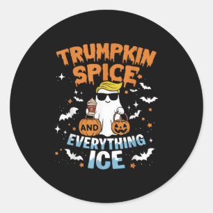 Trumpkin Sce And Everything Ice Fall Autumn Hallow Classic Round Sticker