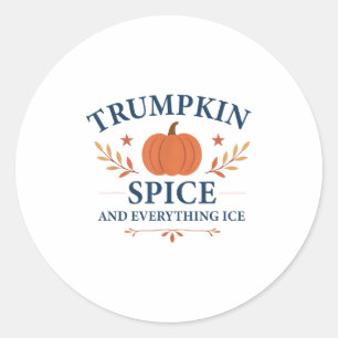 Trumpkin Sce And Everything Ice Fall Autumn Hallow Classic Round Sticker