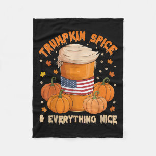 Trumpkin Sce Thanksgiving Pumpkin Coffee Everythin Fleece Blanket
