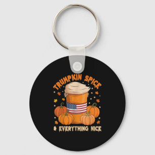 Trumpkin Sce Thanksgiving Pumpkin Coffee Everythin Keychain