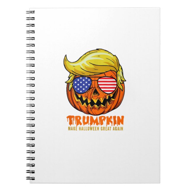 Trumpkin Usa Make Halloween Great Again Funny Notebook (Front)