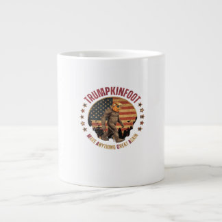 Trumpkinfoot Bigfoot Trumpkin Make Anything Great Large Coffee Mug