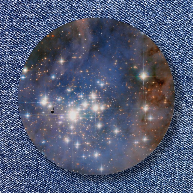 Trumpler 14 Space Photo 2 Inch Round Button (Space Photo Blue Image)