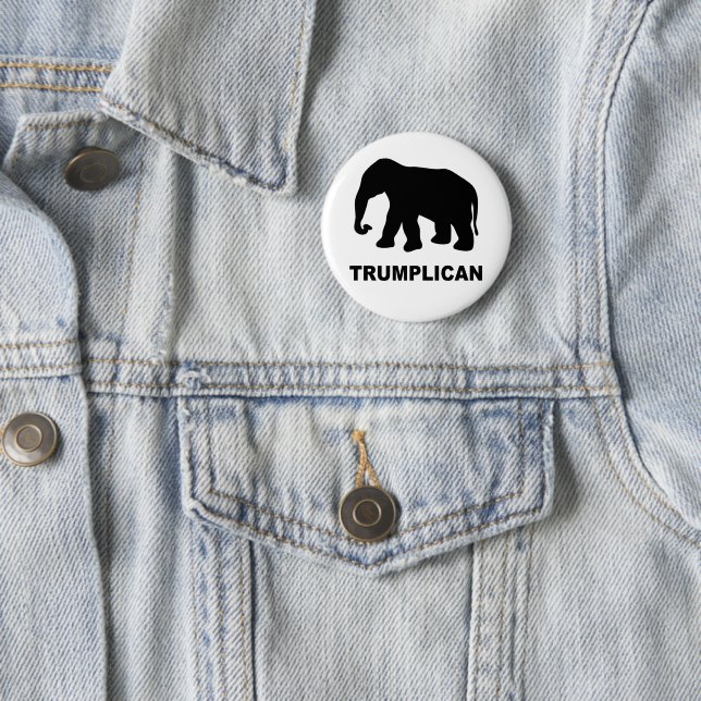 Trumplican popular political 2 inch round button (In Situ)
