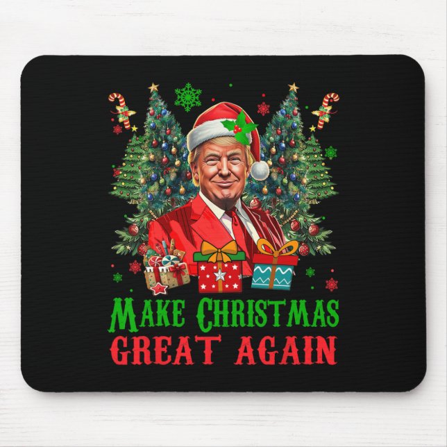 Trumpmas Make Christmas Great Again Santa Claus Do Mouse Pad (Front)