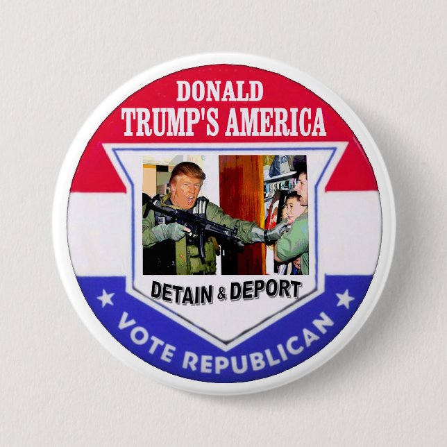 Trump's America 3 Inch Round Button (Front)