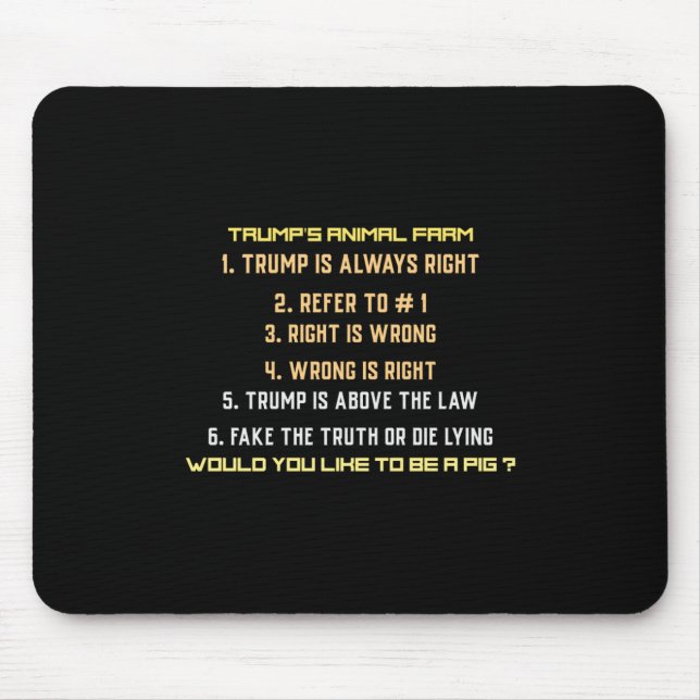 Trump's Animal Farm  Mouse Pad (Front)