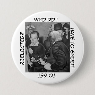 Trump's Big Question 3 Inch Round Button