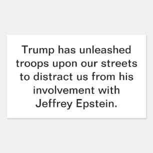 Trump's Epstein Distraction Hankamer Artjunkhaus  Sticker