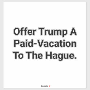 Trump's Hague Vacation Hankamer Artjunkhaus Comic