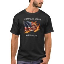 Trump's patriotism, burns bright!