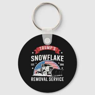 Trump's Snowflake Removal Service Christmas Versio Keychain