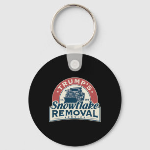 Trump's Snowflake Removal Service Funny Trump 2024 Keychain