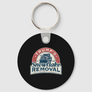 Trumps Snowflake Removal Service Funny Trump 2024  Keychain