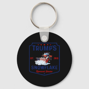 Trump's Snowflake Removal Service Funny Trump 2024 Keychain