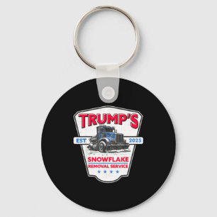 Trump's Snowflake Removal Service Funny Trump 2025 Keychain