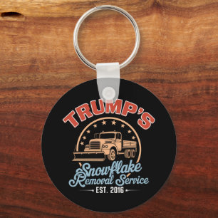 Trump's Snowflake Removal Service Trump 2024  Keychain