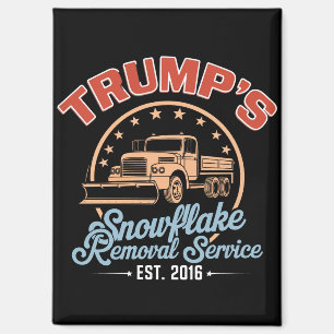 Trump's Snowflake Removal Service Trump 2024 Magnet
