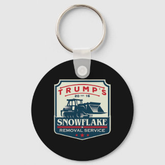 Trump's Snowflake Rmoval Service Funny Donald Trum Keychain