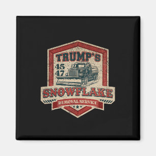 Trump's Snowflake Rmoval Service Funny Trump Chris Magnet