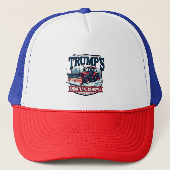 Trump's Snowflake Rmoval Service Inauguration Day Trucker Hat (Front)
