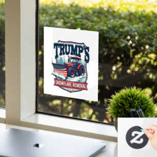 Trump's Snowflake Rmoval Service Inauguration Day Window Cling