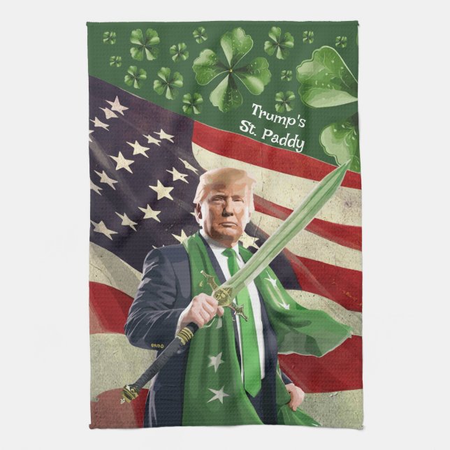 Trump's St. Paddy Kitchen Towel (Vertical)