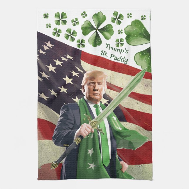 Trump's St. Paddy Kitchen Towel (Vertical)