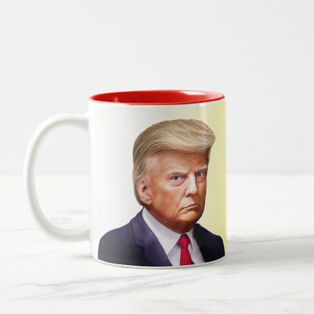 Trump's Unofficial Mug Shot with Don't Tread on Me (Left)