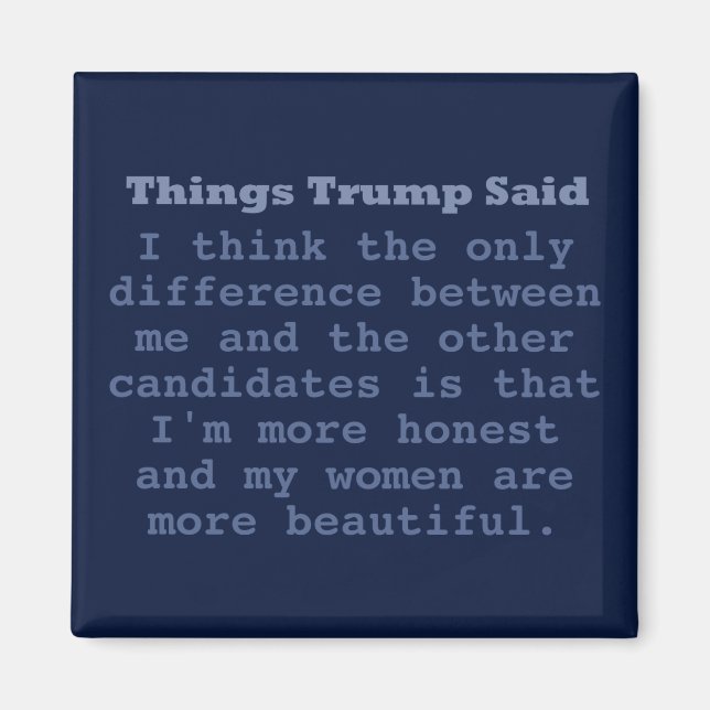 Trump's Women - 2" Square Magnet (Front)