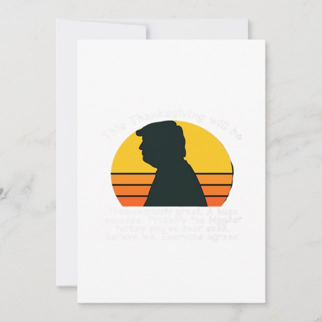 Trumpsgiving Design Holiday Card (Front)
