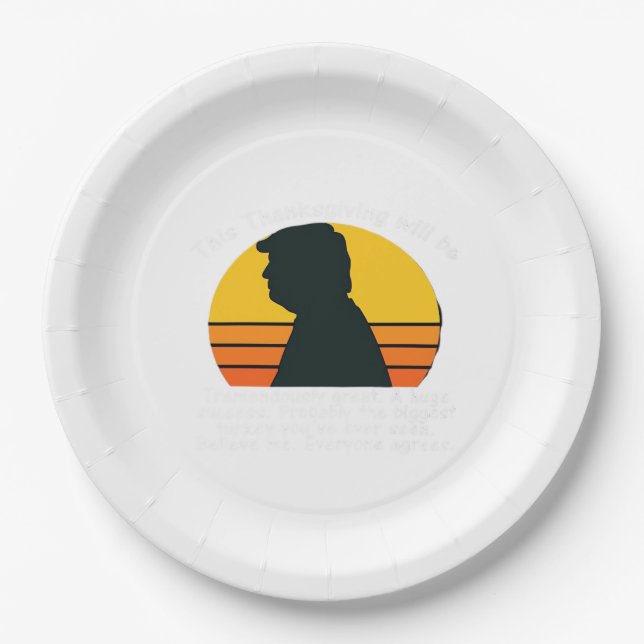 Trumpsgiving Design Paper Plate (Front)