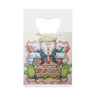 TRUMPTY DUMPTY SAT ON A WALL CREDIT CARD BOTTLE OPENER