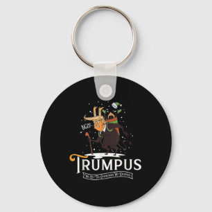 Trumpus We Get The Christmas We Deserve Trump Kram Keychain