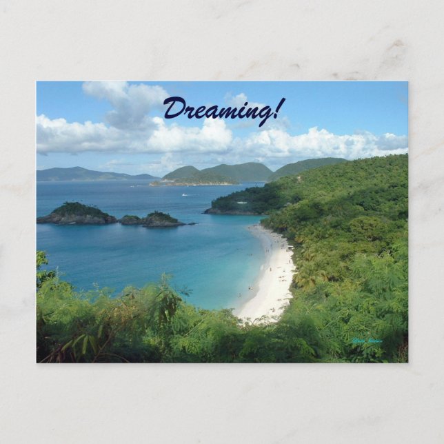 Trunk Bay, Dreaming! Postcard (Front)