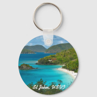 Trunk Bay, St John USVI Keychain