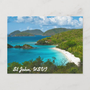 Trunk Bay, St John USVI Postcard
