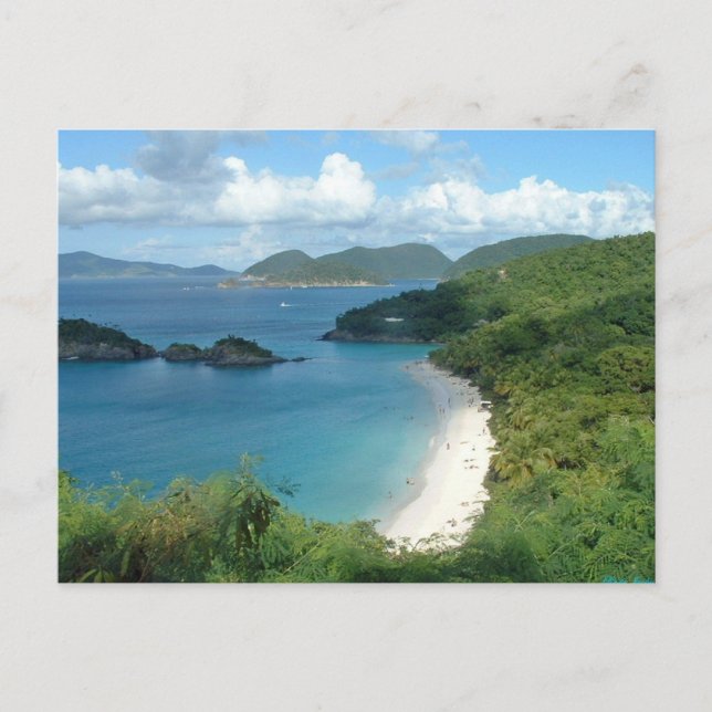 Trunk Bay, St. John, USVI Postcard (Front)